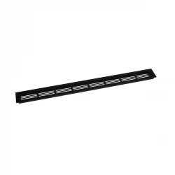 Lüftungsgitter Schwarz - 80x7,6 cm - 210 cm²