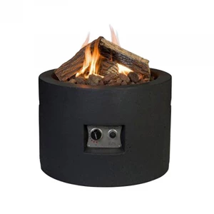 Runder schwarzer Tisch Outdoor