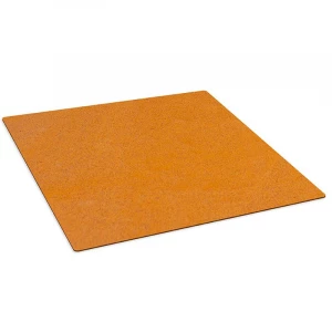 Bodenplatte aus Cortenstahl für Gartenkamine