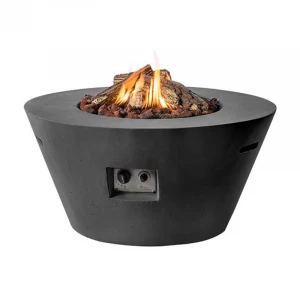 Schwarz Tisch in Kegelform