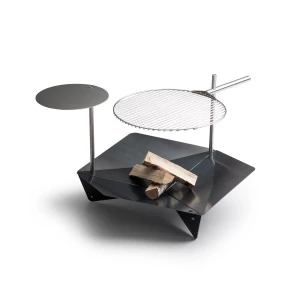 Höfats TRIPLE Grillrost 45 – Verstellbarer Grillrost für TRIPLE Feuerkorb