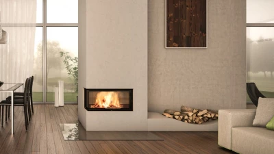 Stilvoller Holzofen von Spartherm der Modell Varia Spartherm Varia AS-2Lh-2Rh-4S