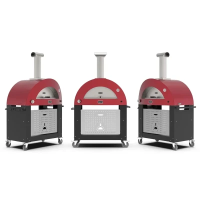 Moderno 3 Pizze Rot - Holz Pizzaofen