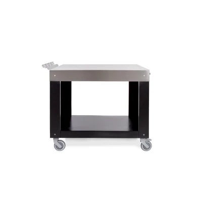 Multi-Functional Pizzaofen Base Table Schwarz Stahl