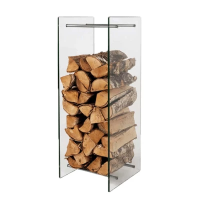 Brennholzregal aus Glas – 140