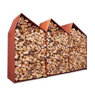 Sheddak 3 Häuser Holzlagerung