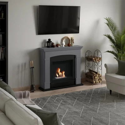 Hals Bioethanol Kamin in minimalistischem und modernem Design