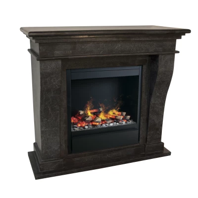 Kreta Fossil Stone Surround Wasserdampf Kamin Schwarz Kreta Fossil Stone Surround Wasserdampf Kamin Schwarz