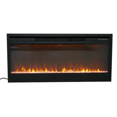 Supreme elektrischer Kamin in 109,2 cm für Wand oder Einbau Elektrischer Wandkamin von 110 cm