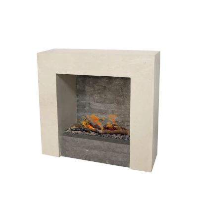 Milos Fossil Stone Surround Wasserdampf Kamin Milos Fossil Stone Surround Wasserdampf Kamin