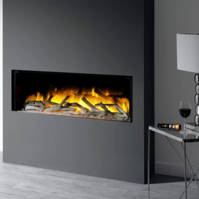 elektrischer Einbaukamin Glazer 1000 mit LED-Technologie Exklusiver elektrischer Einbaukamin mit LED-Technologie von Flamerite Fires