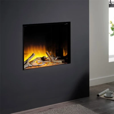 Glazer 600 von Flamerite Fires Elektrischer Kamin für den Einbau in der Wand