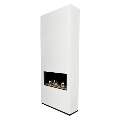 Xaralyn Ambiance Surround Freistehender Ethanol Kamin Ambiance Ethanol Standkamin mit Glasrückwand