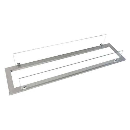 Edelstahlrahmen mit Glas 