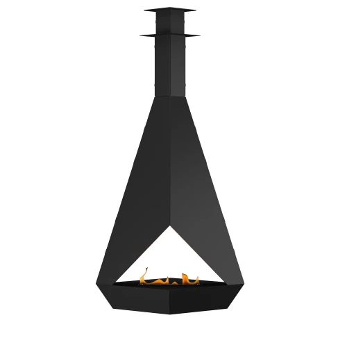 Eudoxus Ethanol Hängekamin - Schwarz Titan