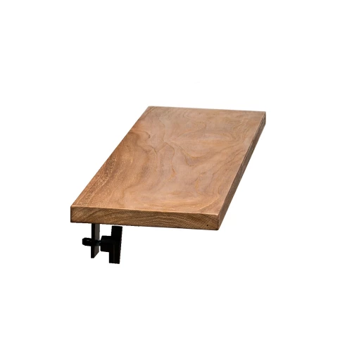 Beistelltisch, der bis zum Gaskamin verlängert werden kann. Happy Cocooning Tisch Holz Beistelltisch Teakholz klein