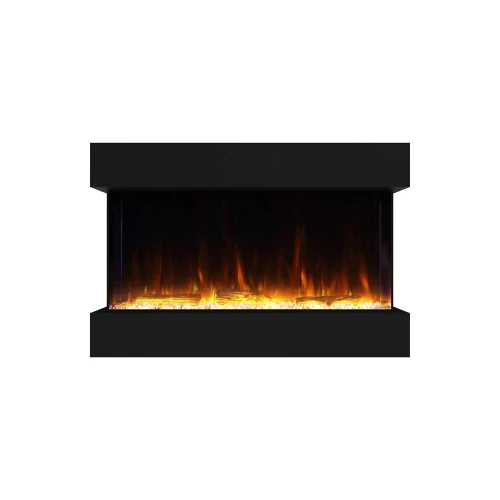 Feroza 101 cm schwarzer Elektro Wandkamin, moderne Eleganz und effiziente Wärme