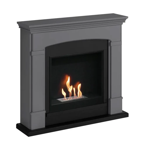 Hals Bioethanol Kamin in grau von TAGU Hals Bioethanol Kamin in minimalistischem und modernem Design