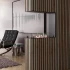 Foco Room Divider 600 Slim -Schmaler Raumteiler Einbaukamin - Dreiseitig