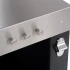Multi-Functional Pizzaofen Base Table Schwarz Stahl