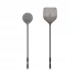 Pizza Peel Set - Medium - Rostfreier Stahl, Schwarz