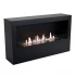 ScandiFlames Bismarck Schwarz- 120cm breiter freistehender Bioethanol Kamin