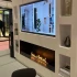 Foco One 1500 Eingebauter Biokamin mit Brenner für TV-Wand