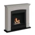Hals Beige Bioethanol Kamin in minimalistischem und modernem Design