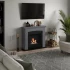 Hals Bioethanol Kamin in minimalistischem und modernem Design