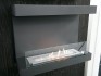 Dakota - Schwarzer dreiseitiger Bioethanol-Kamin 90 cm 