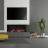 100E Solus Elektro Einbaukamin Schwarz