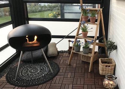 Cocoon Terra freistehender Kamin