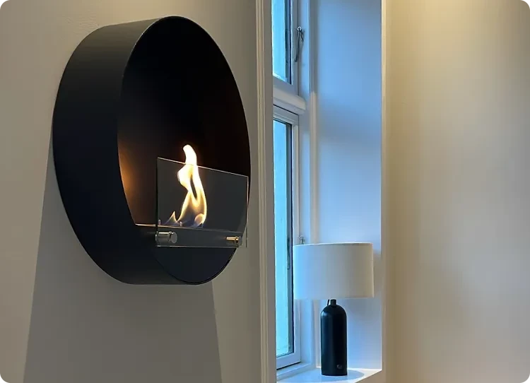 Ethanol Kamin Klein für Wand